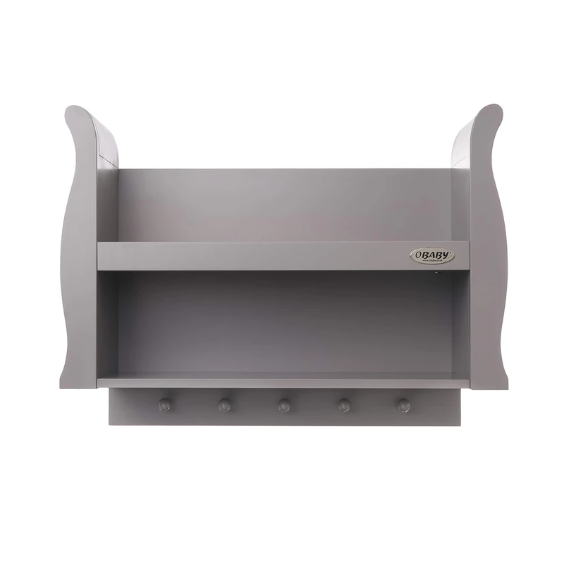 Obaby Stamford Sleigh Shelf - Taupe Grey
