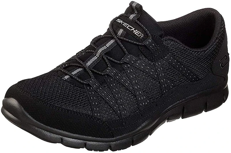 Skechers Women's Gratis - Strolling Sneaker, BBK, 10 M US