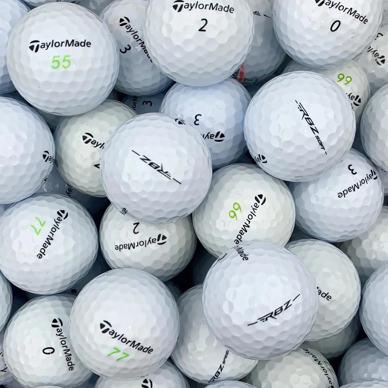 Second Chance Unisex's TaylorMade RocketBallz Grade A Lake Golf Balls with Reusable Storage Bag, White, Size 100