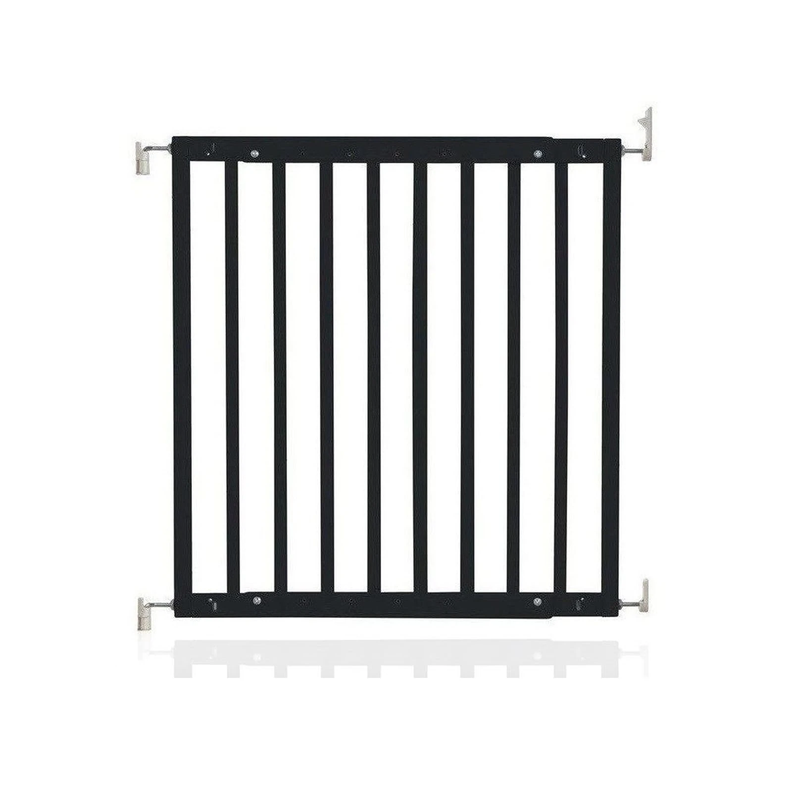 Safetots Chunky Wooden Screw Fit Stair Gate, Black, 63.5cm - 105.5cm, Wood Baby Gate, Screw Fit Safety Barrier, Stylish Design and Practical Safety Gate, Easy Installation