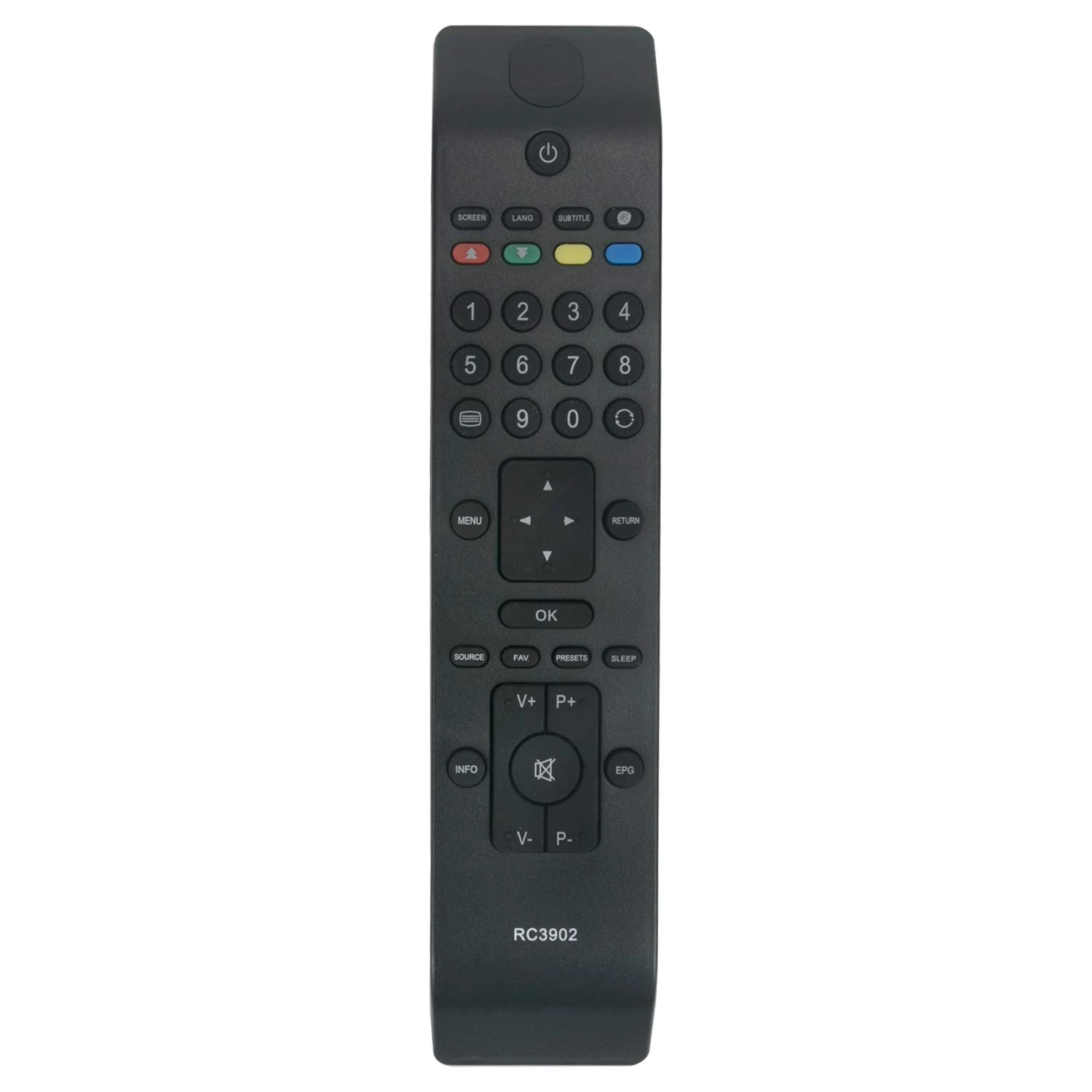 VINABTY RC3902 Replacement TV Remote Control Compatible with Polaroid P32LED13 TV/BUSH DLED32165HD HITACHI L42VK04U/JMB JT0132001B/01