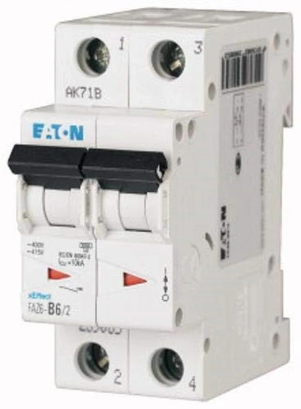 EATON FAZ6-C16/2 Automatic Magnetic Switch FAZ6, 2P, 16A, C Curve
