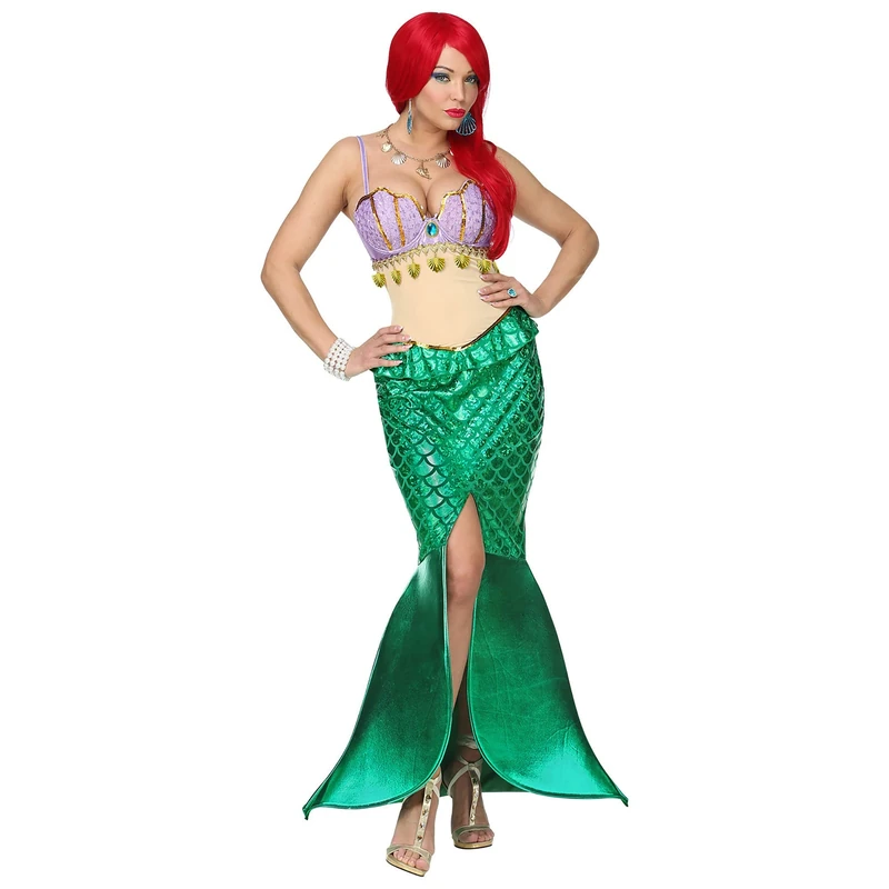 Widmann 48262 Women's Mermaid and Poseidon Costume Multicoloured