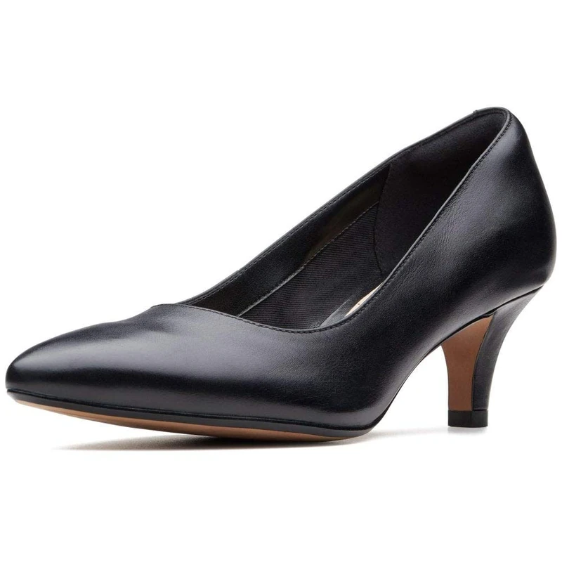 Clarks Women's Linvale Jerica Pumps, Black Black Leather, 2.5 UK