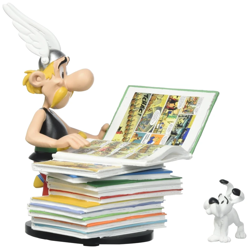 Plastoy SAS 128 - Asterix Sits on Stack of Books * New Edition * - Image 1