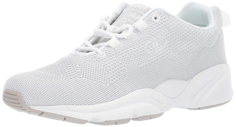 Propét Women's Waa072m-whs Sneaker, White/Silver, 4 UK