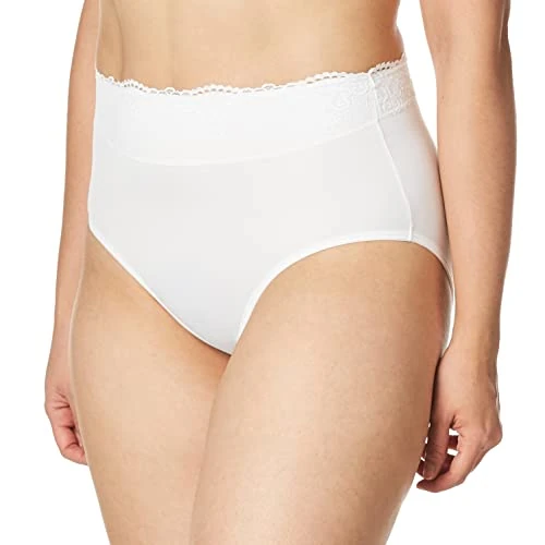 Bali Women's Passion for Comfort Brief Panty, White, 7