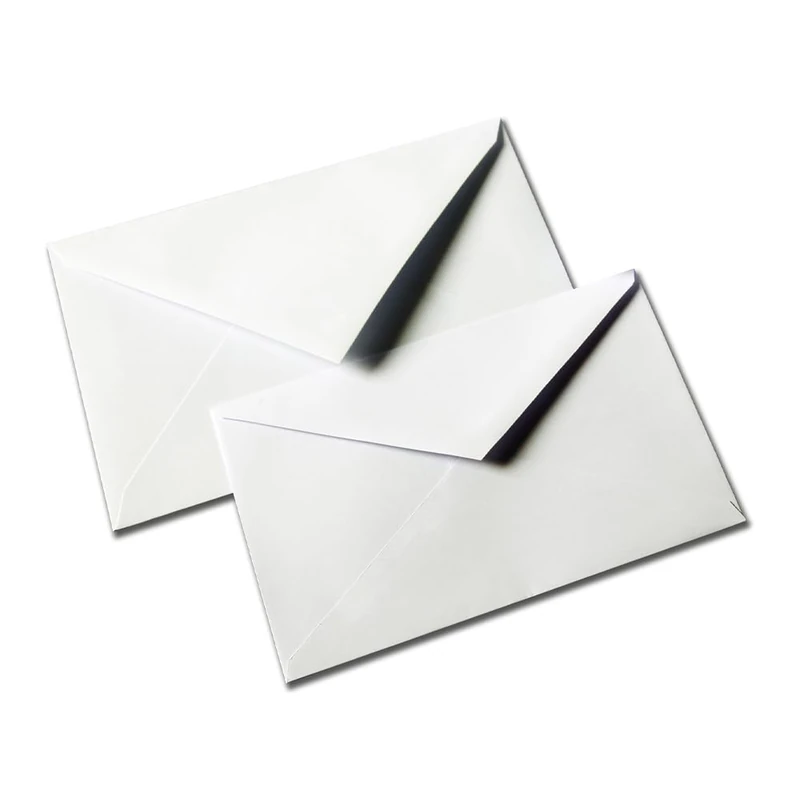 Blasetti Capitol Envelopes for Posting Letters, Greetings or Invitations, Pack of 500, White, Size 75 x 112 mm, Rubber Tip Flap