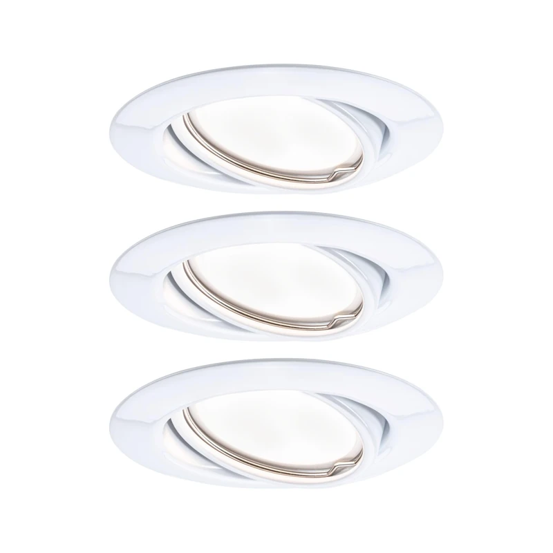 Paulmann Base LED Recessed Luminaire - 3x5W Dimmable, 3000K White
