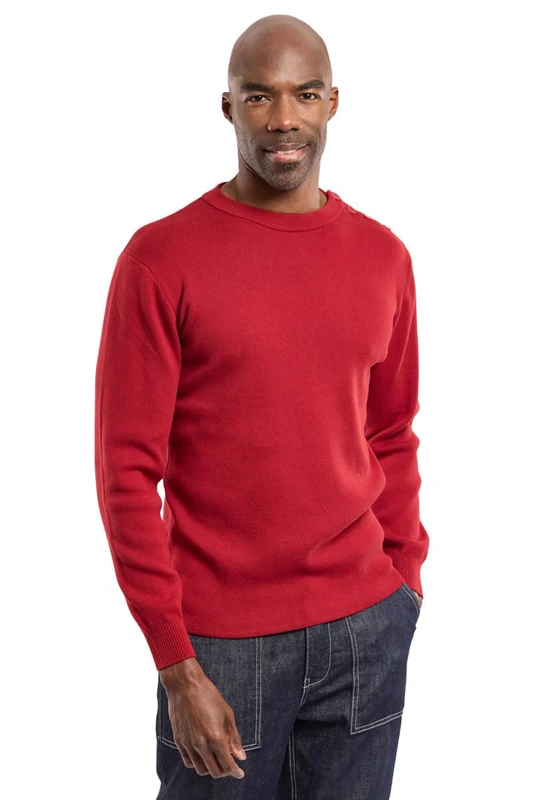 Armor Lux, Groix Men's Sailor Jumper, Red (Red Q99 Chilli Red Q99 Chilli Red), XX-Large