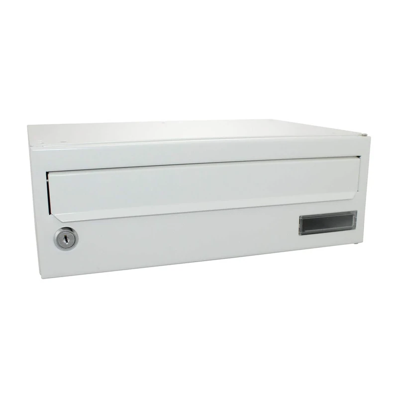 Sterling Wharfe Horizontal Postbox, White