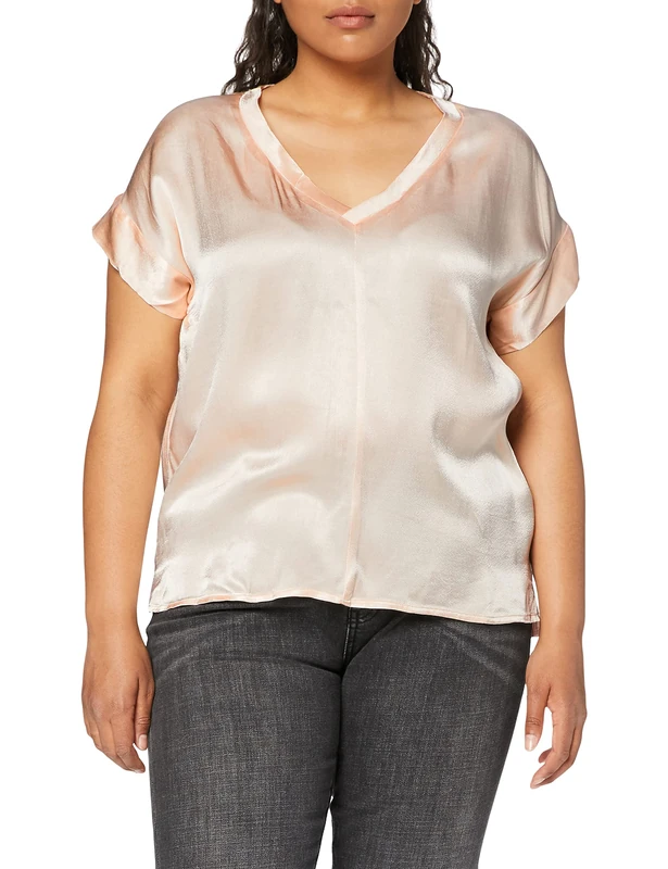 SPARKZ COPENHAGEN Women's TINNE TEE Blouse, Pink (Pale Blush), 14 (Size: X-Large) - Image 1