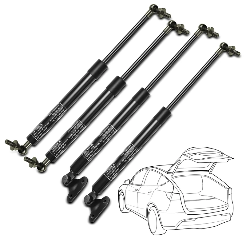 Set of 4 Lift Support Gas Struts for Toyota Landcruiser Lexus LX470 1998-2007 Front Hood and Rear Liftgate