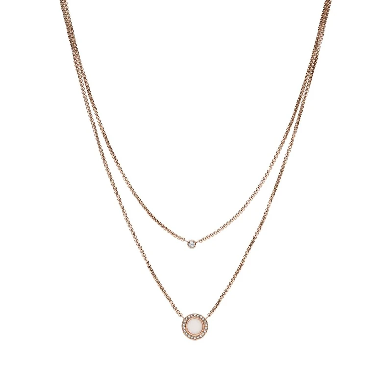 Fossil Women Stainless Steel Pendant Necklace - JF03057791