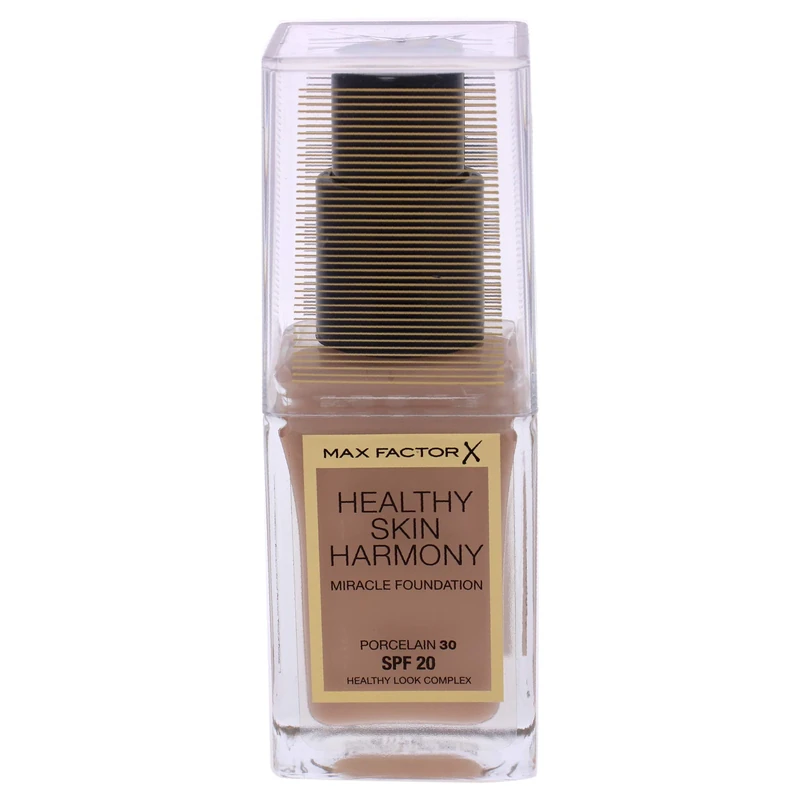 Healthy Skin Harmony Miracle Foundation SPF 20-30 Porcelain by Max Factor for Women - 1 oz Foundation, beige, (Pack of 1)