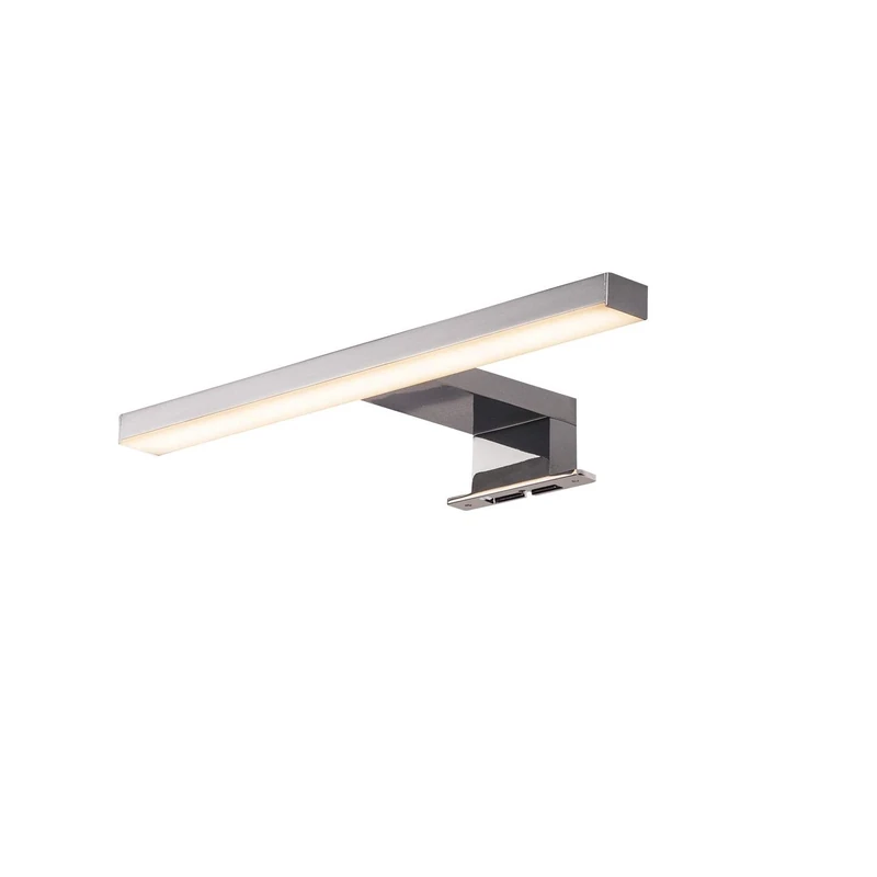 SLV Wall-Mounted Light Dorisa/Wall Lighting Inside, LED spot, Surface-Mounted Light, Wall-Mounted Light, Wall Spotlight / IP44 4000K 5.2W 280lm Chrome 110 Degrees