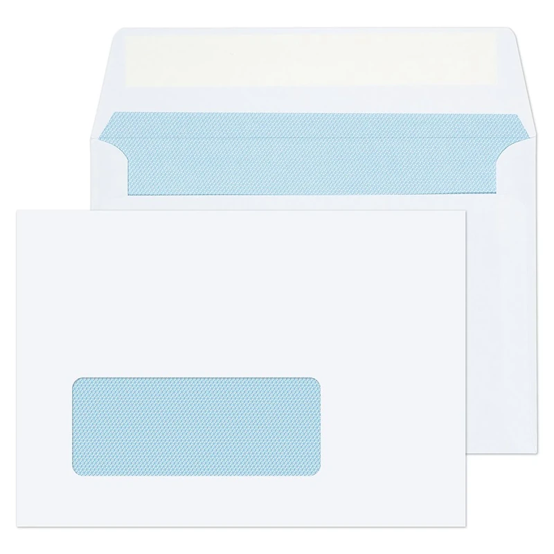 Blake Purely Everyday C6 114 x 162 mm 100 gsm Peel and Seal Window Wallet Envelopes (1884) White - Pack of 1000