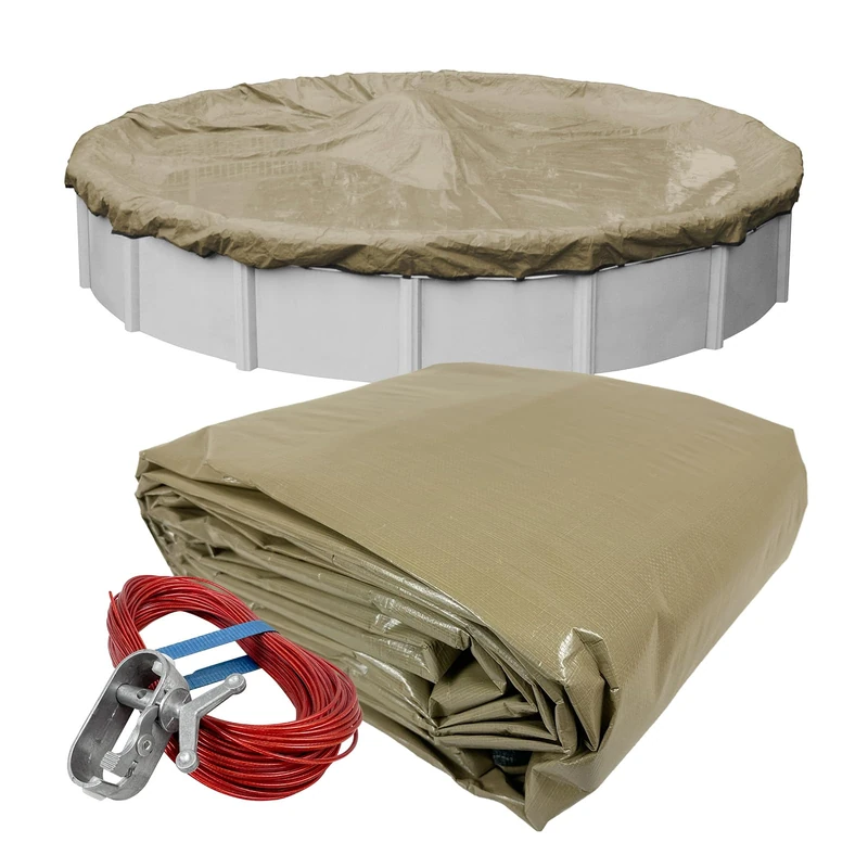 Pool Mate 6024-4-PM Winter Pool Cover, Premium, 24 ft Above Ground Pools