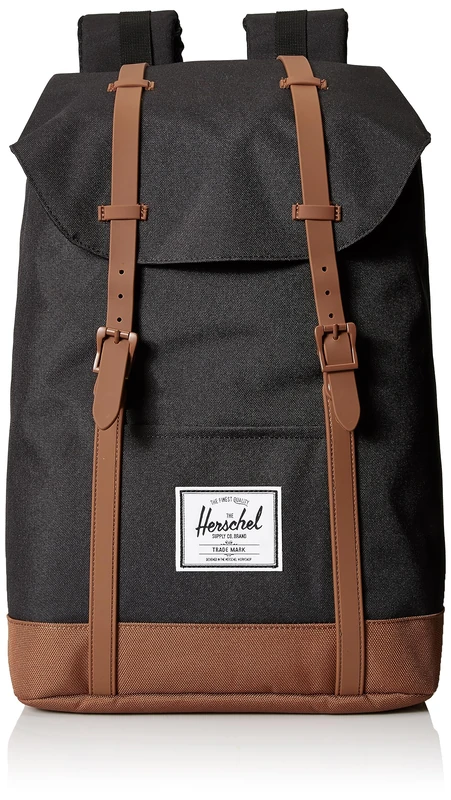 HERSCHEL 10066-02462 RETREAT BACKPACK Unisex Black/Saddle Brown
