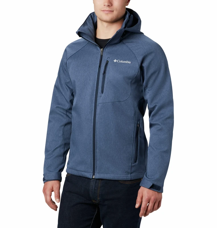 Columbia Men's Cascade Ridge Softshell, Softshell Jacket, Collegiate Navy Heather, Size S