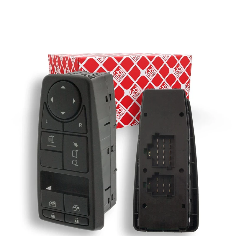 febi bilstein 100178 Switch Unit for power window regulator, door locks, mirror adjustment and mirror heating, pack of one