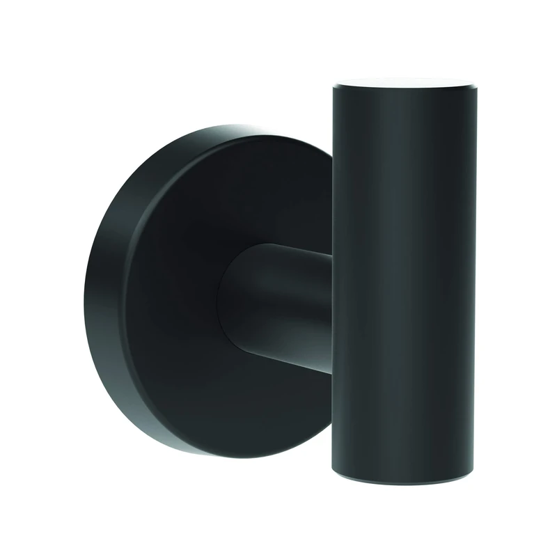Amerock BH26542MB Arrondi Robe Hook, Matte Black, Single