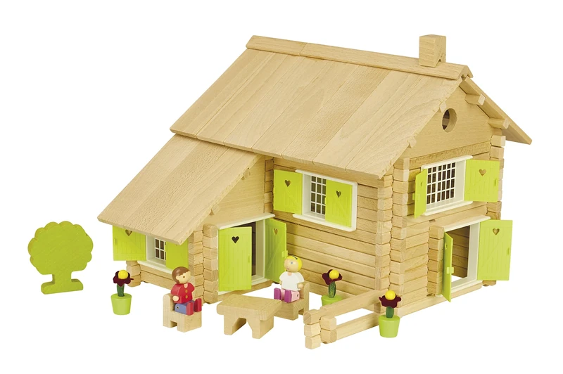 Jeujura - 8049- Building Sets - Log House - 240 Pieces, One Size