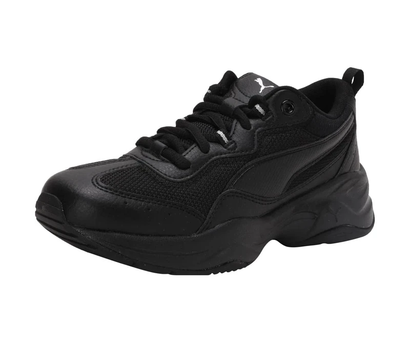 PUMA Women's Cilia Trainers , Black Silver Peach Bud, 6 UK