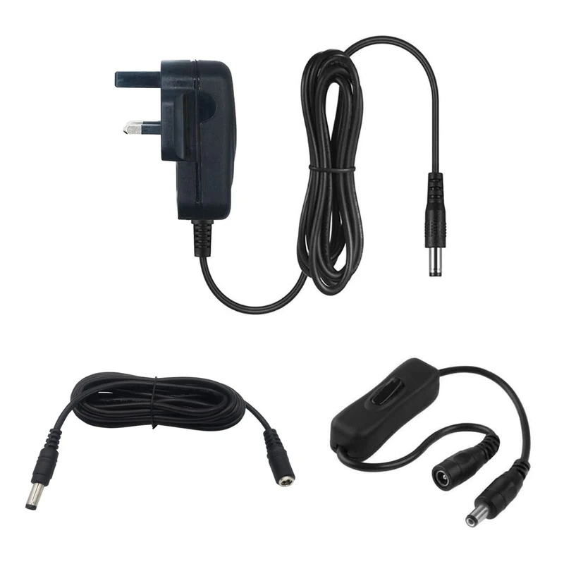 myVolts 6V power supply adaptor compatible with Akai MPD32 Pad controller - UK plug - with Extension and Inline Switch