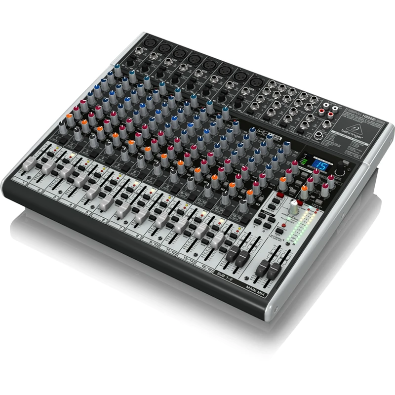 Behringer XENYX X2222USB Premium 22-Input 2/2-Bus Mixer with XENYX Mic Preamps and Compressors, British EQ, 24-Bit Multi-FX Processor and USB/Audio Interface