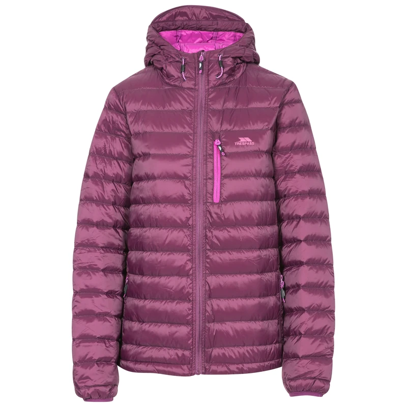 Trespass Womens Down Jacket Hooded Casual Coat Arabel