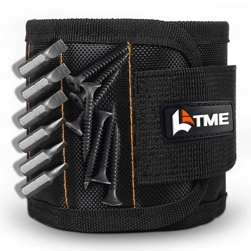 LATME Magnetic Wristband 15 Magnets - DIY Tool for Screws & Nails