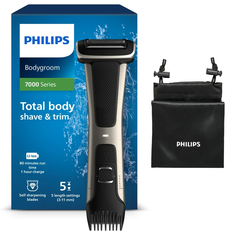 Philips Bodygroom Series 7000 Showerproof Body Groomer (Model BG7025/15)