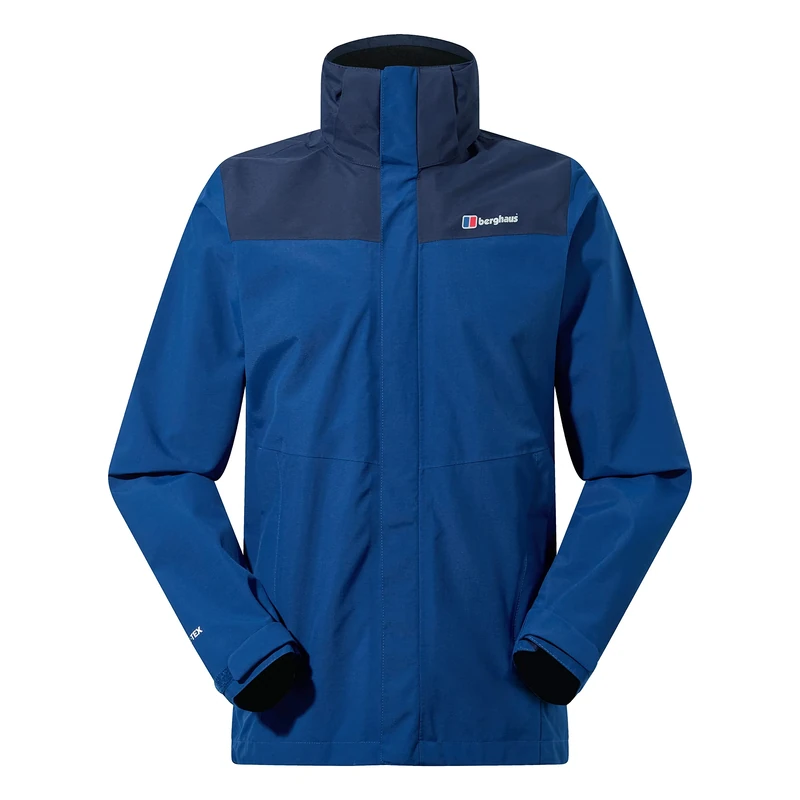 Berghaus Men's Hillwalker Interactive Gore-Tex Waterproof Shell Jacket | Breathable | Durable, Deep Water/Dusk