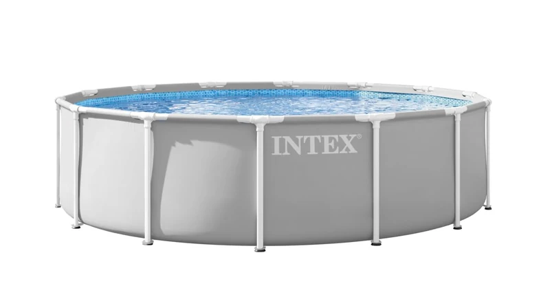 Intex 26720BS 4.27m x 1.07m Prism Frame Premium Pool Set (Includes Filter Pump, Safety Ladder, Ground Cloth, Pool Cover)