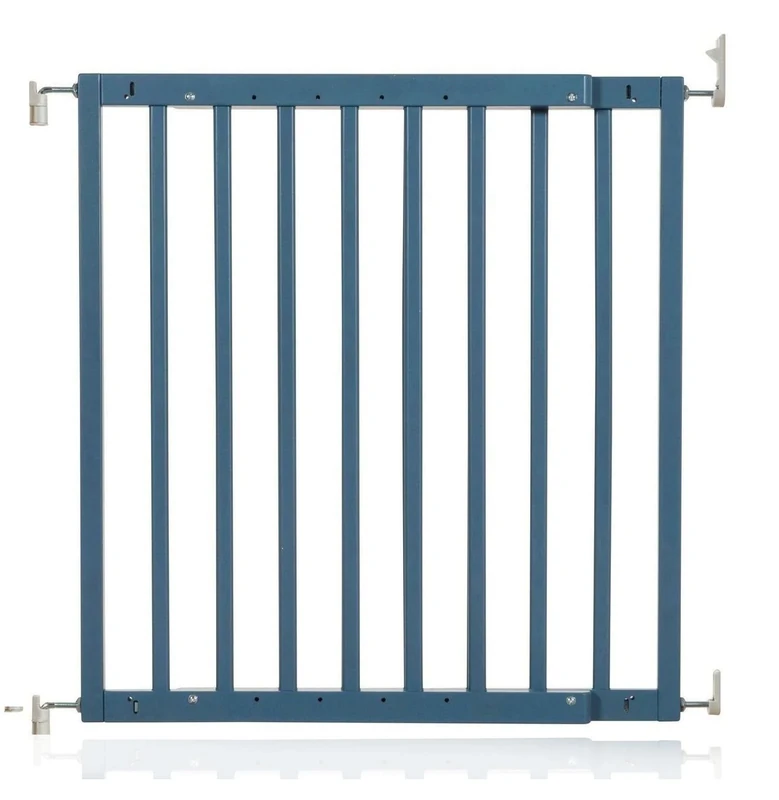 Safetots Chunky Wooden Screw Fit Stair Gate, Azure Blue, 63.5cm - 105.5cm, Wood Baby Gate, Screw Fit Safety Barrier, Stylish Design and Practical Safety Gate, Easy Installation