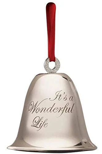 Its a Wonderful Life Bell Christmas Decoration Souvenir Keepsake Ornament in a Bedford Falls Gift Box - Image 1