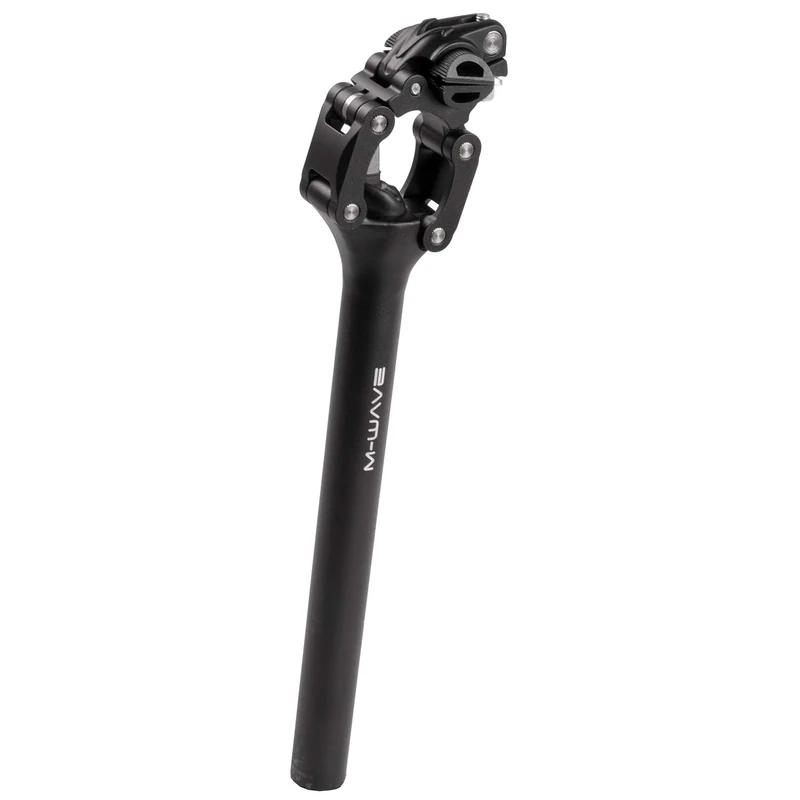 M-Wave Mwavz Unisex Adult Fourspring Vario Parallelogram Seat Post - Black, Ø 31.6 mm
