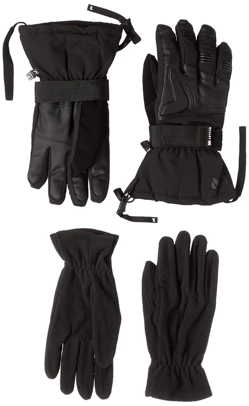 MILLET Long 3 in 1 Dryedge Glove Men's Gloves, mens, MIV8115, Black - Noir, XL