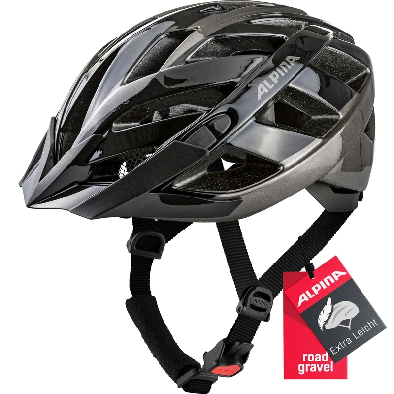 ALPINA Unisex - Adult, PANOMA 2.0 cycling helmet, black-anthracite, 52-57 cm