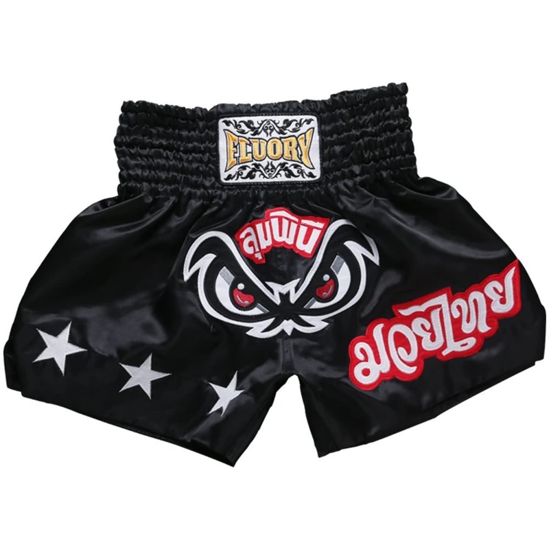 FLUORY Muay Thai Fight Shorts - MMA Training Clothing for Martial Arts, Kickboxing & Grappling