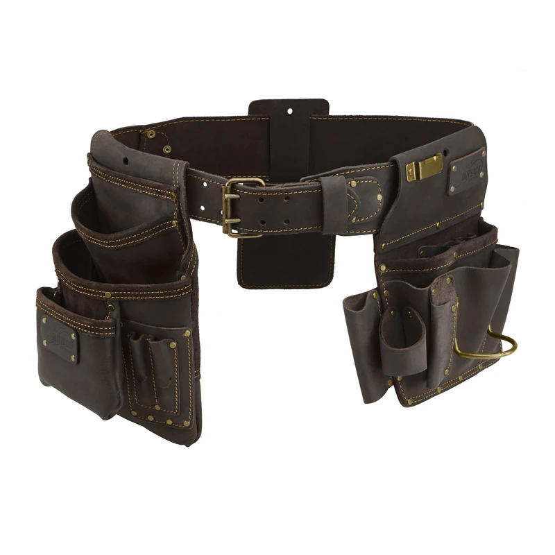 OX Tools Pro Oil Tanned Leather Rigs Drywall Rig Pro 4-Piece Drywaller's Rig | Tool Pouch for Pro Drywall Contractor | P263804