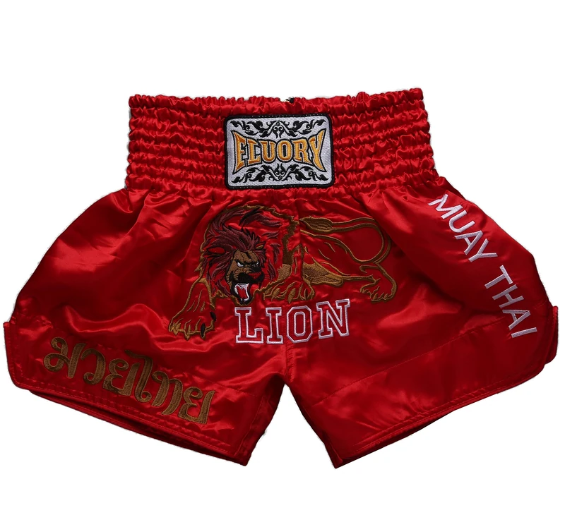 FLUORY Muay Thai Fight Shorts,MMA Shorts Clothing Training Cage Fighting Grappling Martial Arts Kickboxing Shorts Clothing