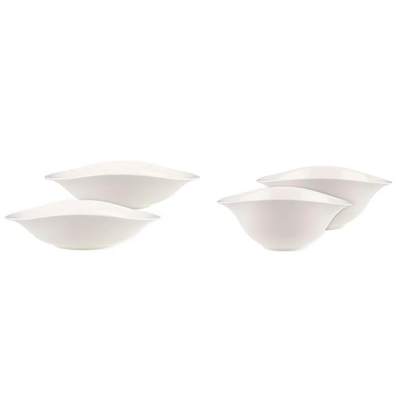 Villeroy & Boch Dune VAPIANO Pasta Bowl + Salad Bowl, 2 pieces, Premium Porcelain