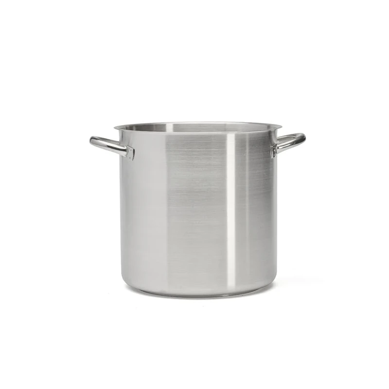 De Buyer - Prim'APPETY Stainless Steel stockpot Without lid - 24 cm - PFAS Free, Professional Grade 18/10 Stainless Steel, Thick Magnetic Base for Controlled Cooking, All hobs + ovens, Polished