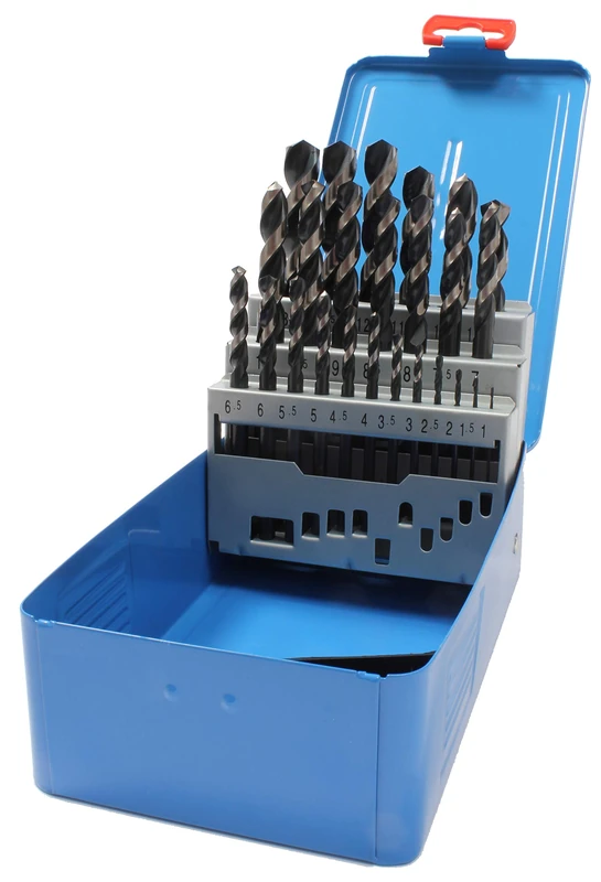 Presto 09502M25 Hi-Nox Drill Bit Set for Stainless Steel, 1mm-13mm Diameter, 1.0mm Increments, 25 Piece