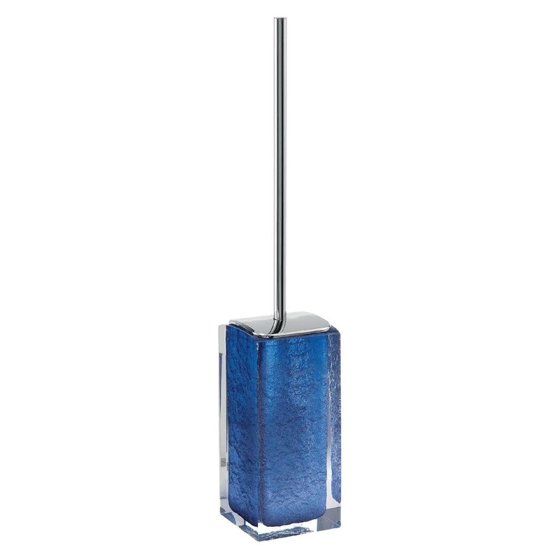 Gedy Antares Toilet Brush Toilet, Resin, Blue, 8 x 8.7 x 47
