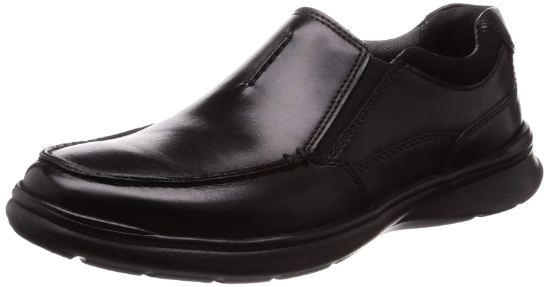 Clarks Men's Cotrell Free Loafers, Black (Blk Smooth Leather), 9.5 UK