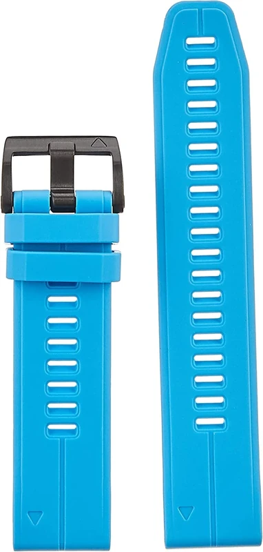 Garmin QuickFit Watch Bands (22mm), suitable for selected fēnix-, epix-, Descent-, D2-, Instinct-, Forerunner- and Approach series smartwatches, Original accessory, Silicone, Cyan Blue