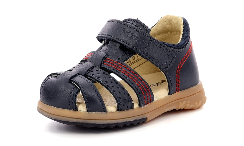 Kickers Platiback, Baby Boys’ Slippers, Blue (Marine 10), 2 UK (19 EU)